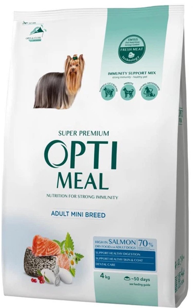Optimeal OptiMeal compleet droogvoer rijk aan zalm - adult dogs of miniature breeds 4 kg
