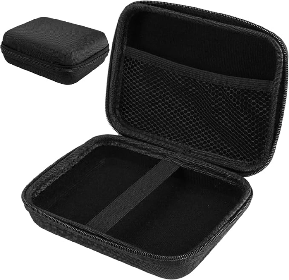 Huis Geluk Reiskabelorganizer Zwart - Gadget Organizer Case voor Reisrouter en Accessoires, 16x12x6cm, Lichtgewicht