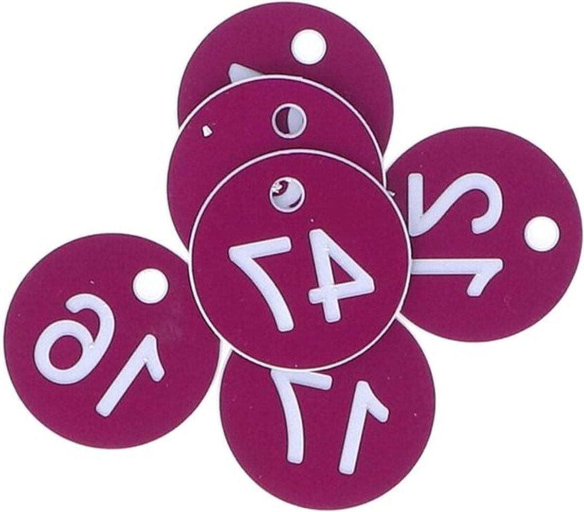 Cocoplus - Nummerlabel voor Bijenteelt en Veehouderij - Bijenkorf-etiket - Nummerlabels - Eenvoudig - Bijenkorf-etikettering - 50 stuks genummerde stickers - Geschikt voor Bijenteelt - Ronde etiketten - Nummers 1-50 #11