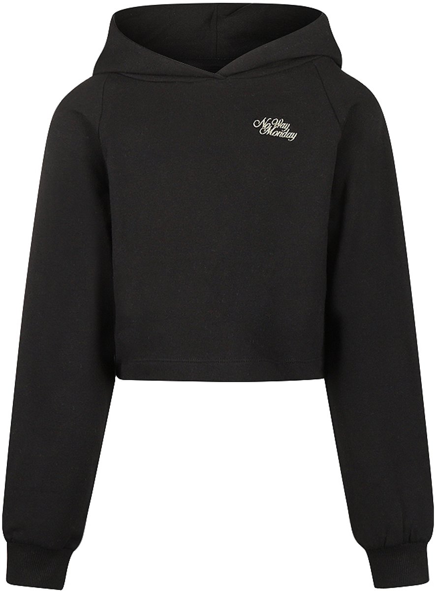 No Way Monday Meisjes Hoodie - Black