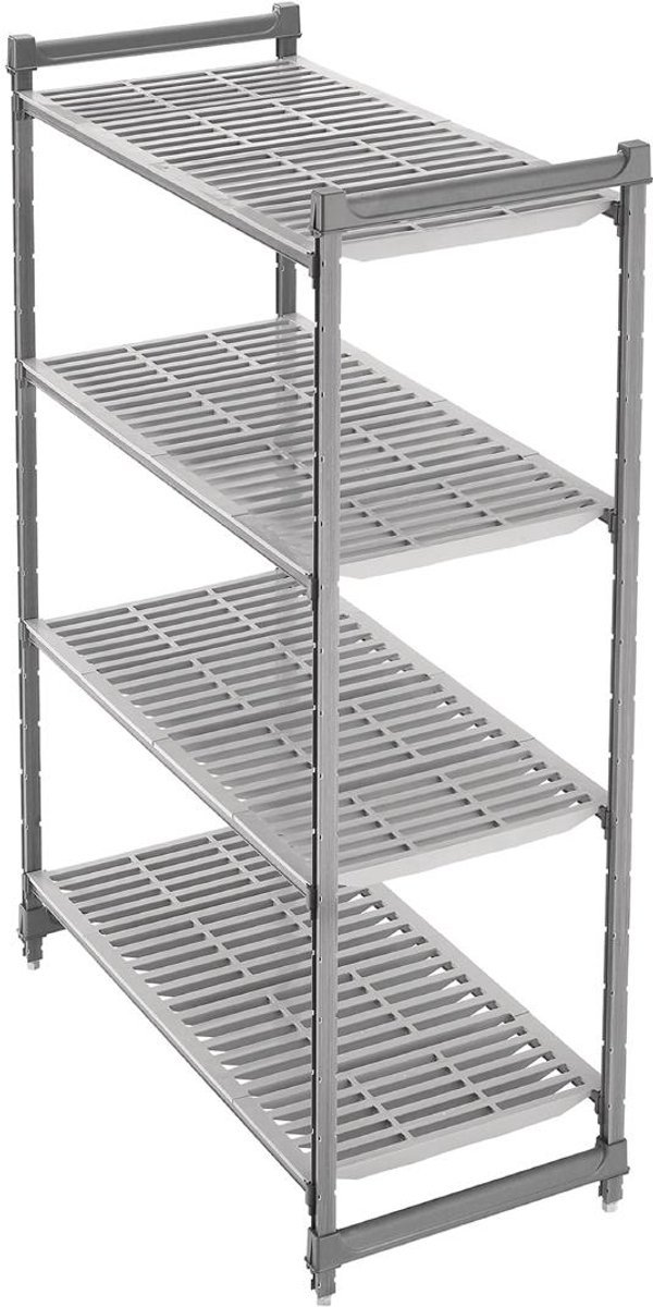 Cambro stelling 183cm hoog 4 planken - 54cm diep - 157,5cm breed