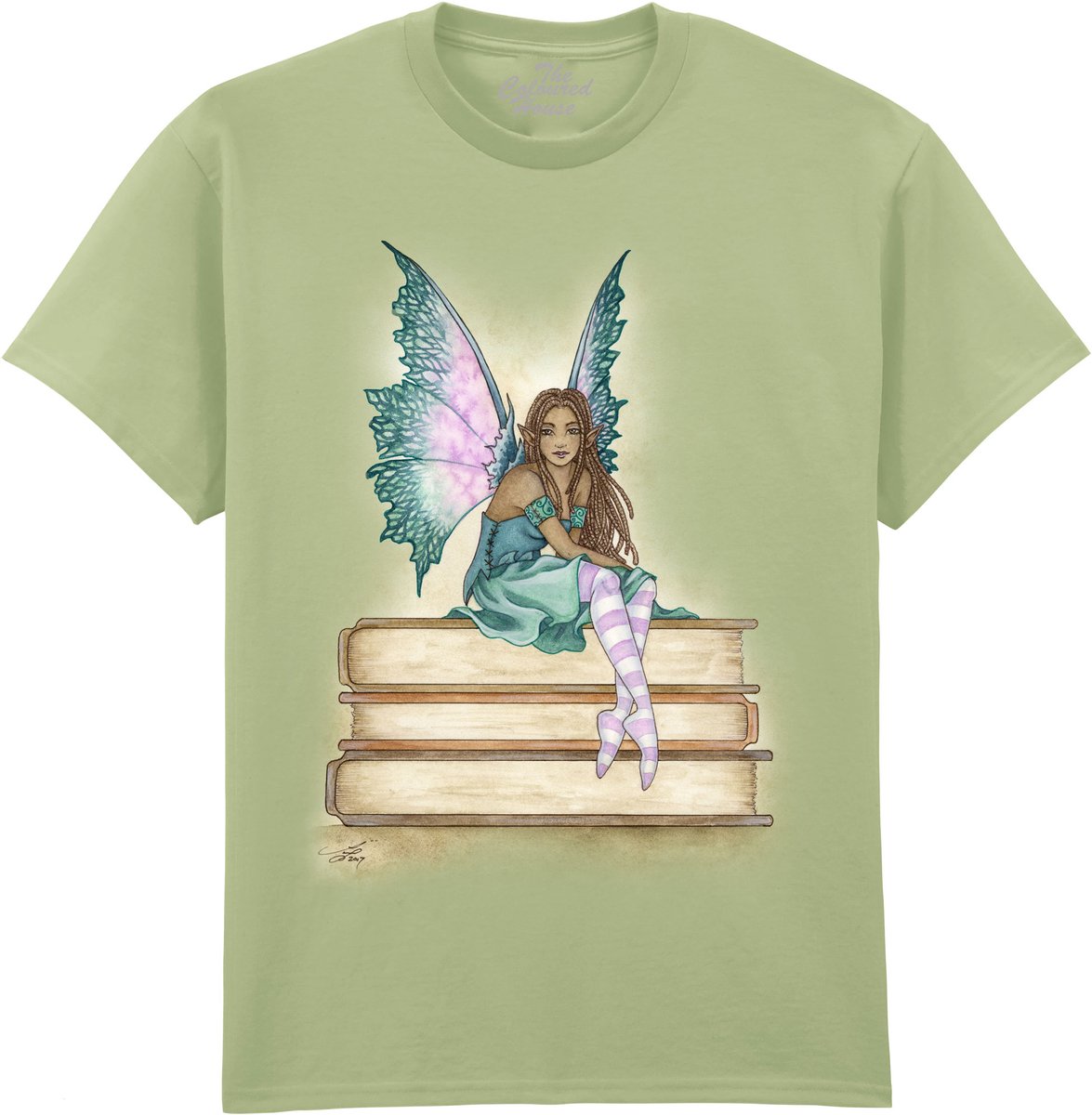 Green Bookworm The Coloured House T-shirt 3XL