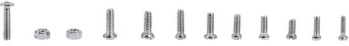 Kleine Mini Schroeven Moeren Assortiment Kit - 600 Stuks - Diverse M1 M1.2 M1.4 M1.6 - Voor Horloges en Brillen - Handig en Compact
