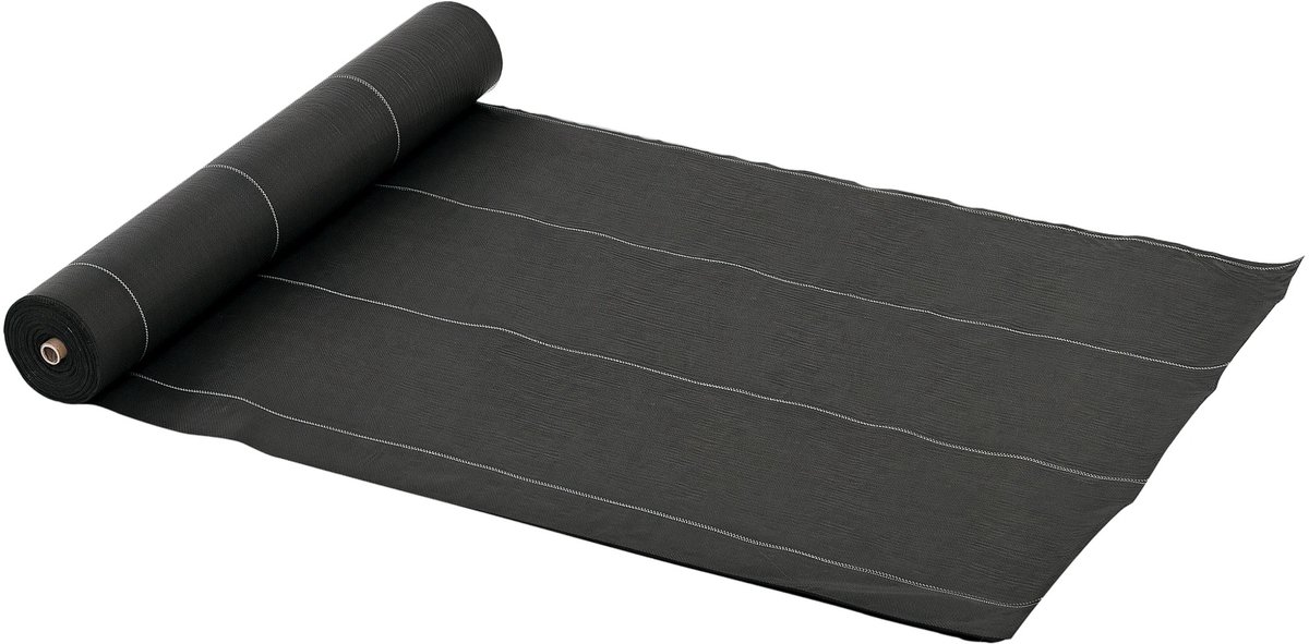Atlasyx worteldoek - Anti worteldoek - Gronddoek - Tuindoek - Onkruiddoek - Waterdoorlatend - 50 m² Oppervlak - 100 g/m² - Zwart