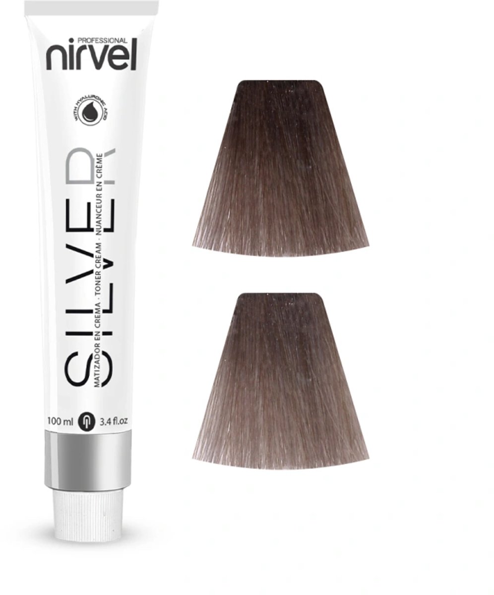 Nirvel SILVER Cream Toner 6-21 Medium Pearl / Neutraliserende kleurcrème voor grijs haar 100 ml