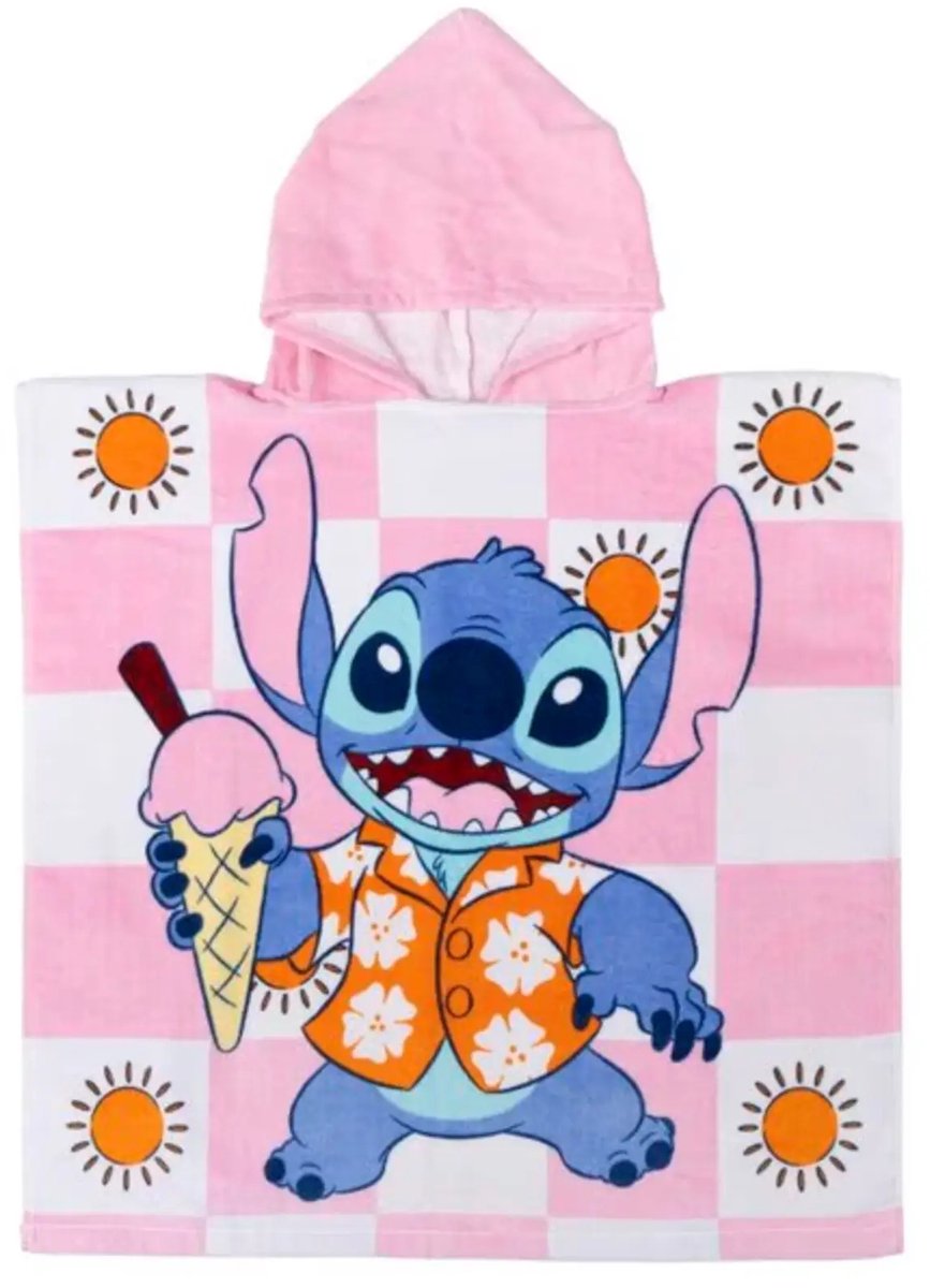 Disney Stitch strandponcho - 60 x 120 cm - Katoen