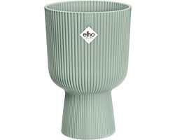 Elho Vibes Fold Coupe 30 - Bloempot voor Binnen - 100% Gerecycled Plastic - Ø 29.5 x H 44.7 cm - Sorbet groen