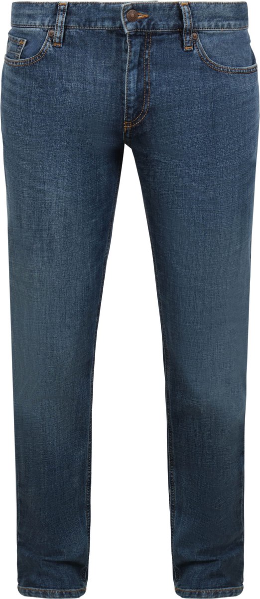 Alberto - Heren Jeans - Heren - W33 X L34 - Blauw - Katoen - 8939-1896-PipeL