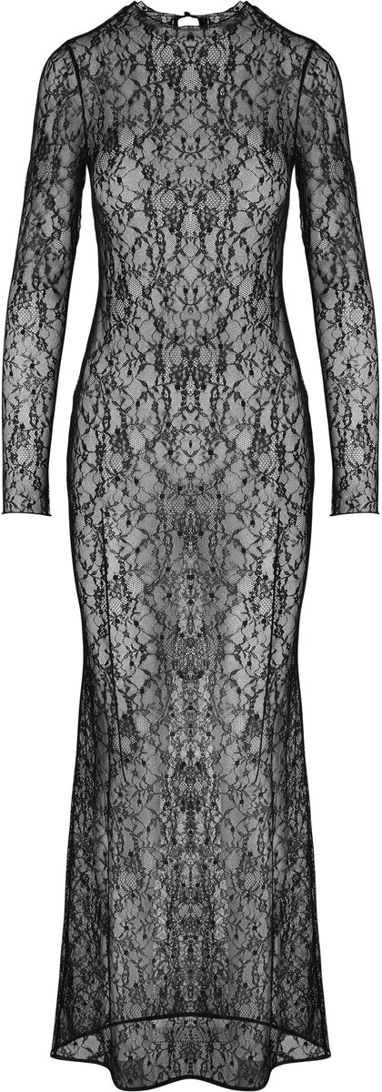 Hunkemöller Slipdress Allover Lace Zwart