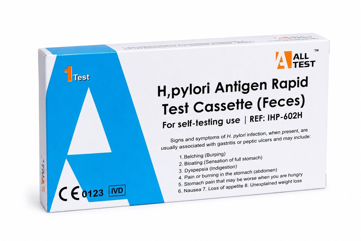 ALLTEST H. pylori Zelftest - Maagbacterie Test - Ontlastingstest