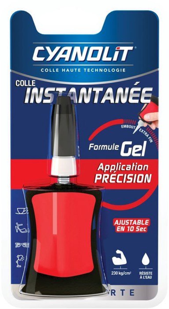 Snelhechtend - CYANOLIT - EXTRA STERKE PRECISIE - 4 g - Gelformule - Nauwkeurige applicatie