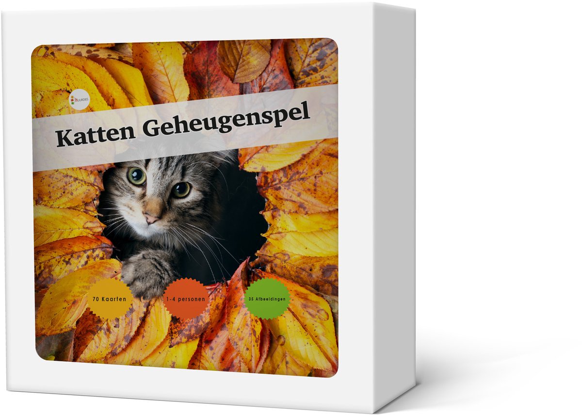 Geheugenspel katten - Kaartspel 70 kaarten - gedrukt op karton