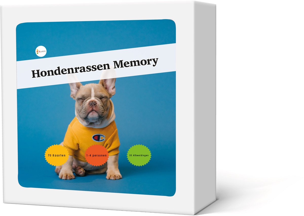 Geheugenspel Honden - Kaartspel 70 kaarten - gedrukt op karton