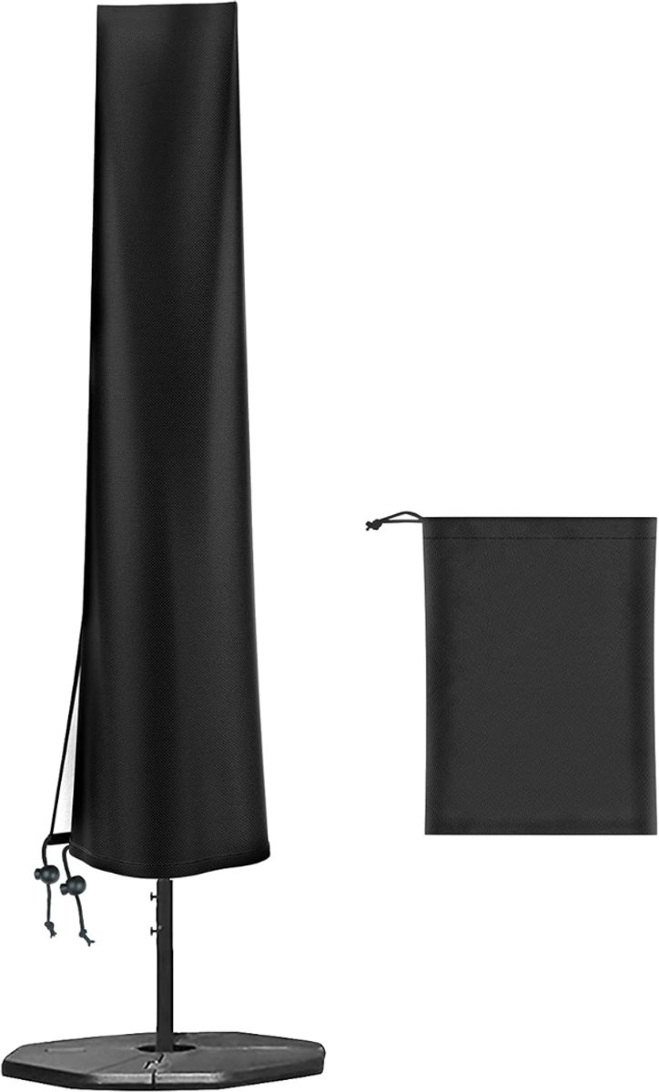 Lìon® Parasolhoes - Beschermhoes voor Zweefparasol - Parasolhoes Waterdicht - Zwart - 175cm × 50cm × 30cm