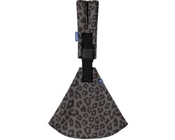 LUVION® Baby Sling FLORENCE Grey Leopard - Heupdraagzak B...