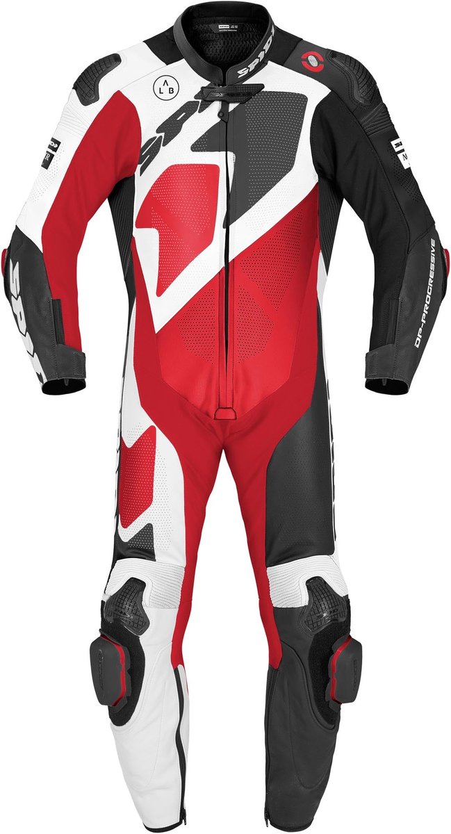 Spidi Gran Premio Pro geperforeerd eendelige motorfietsleren pak -