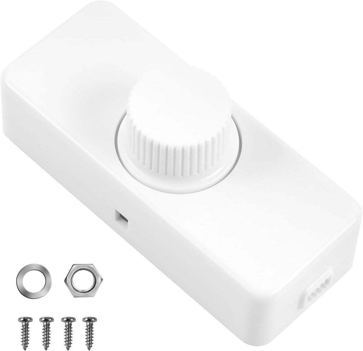 LED Draaidimmer - Wit - 100 W - Voor Dimbare Gloeilampen en LED Lampen - Voor Thuisgebruik