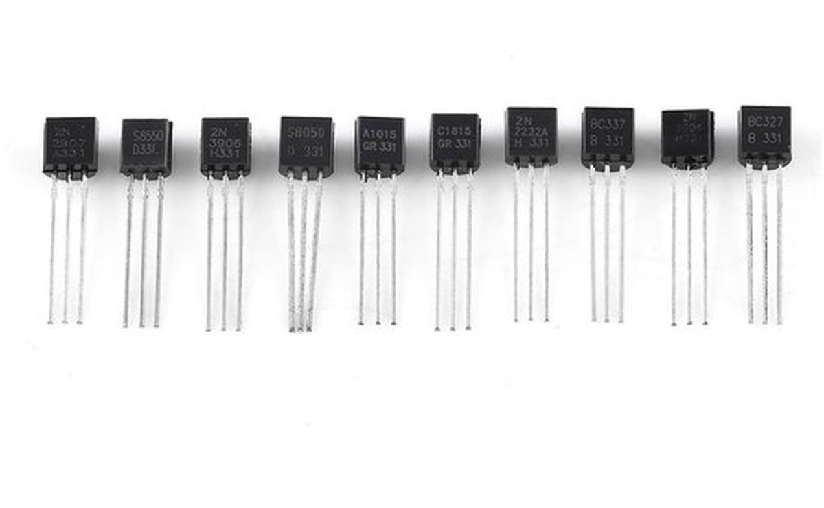 Assortiment van 200 Silicium Transistors in Kit