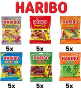 Haribo Mix Pack - Happy Cola - Pommes - Croco - Kersen - Quaxi - Bunte Tute - Halal- Vegan - Snoep - Haribo