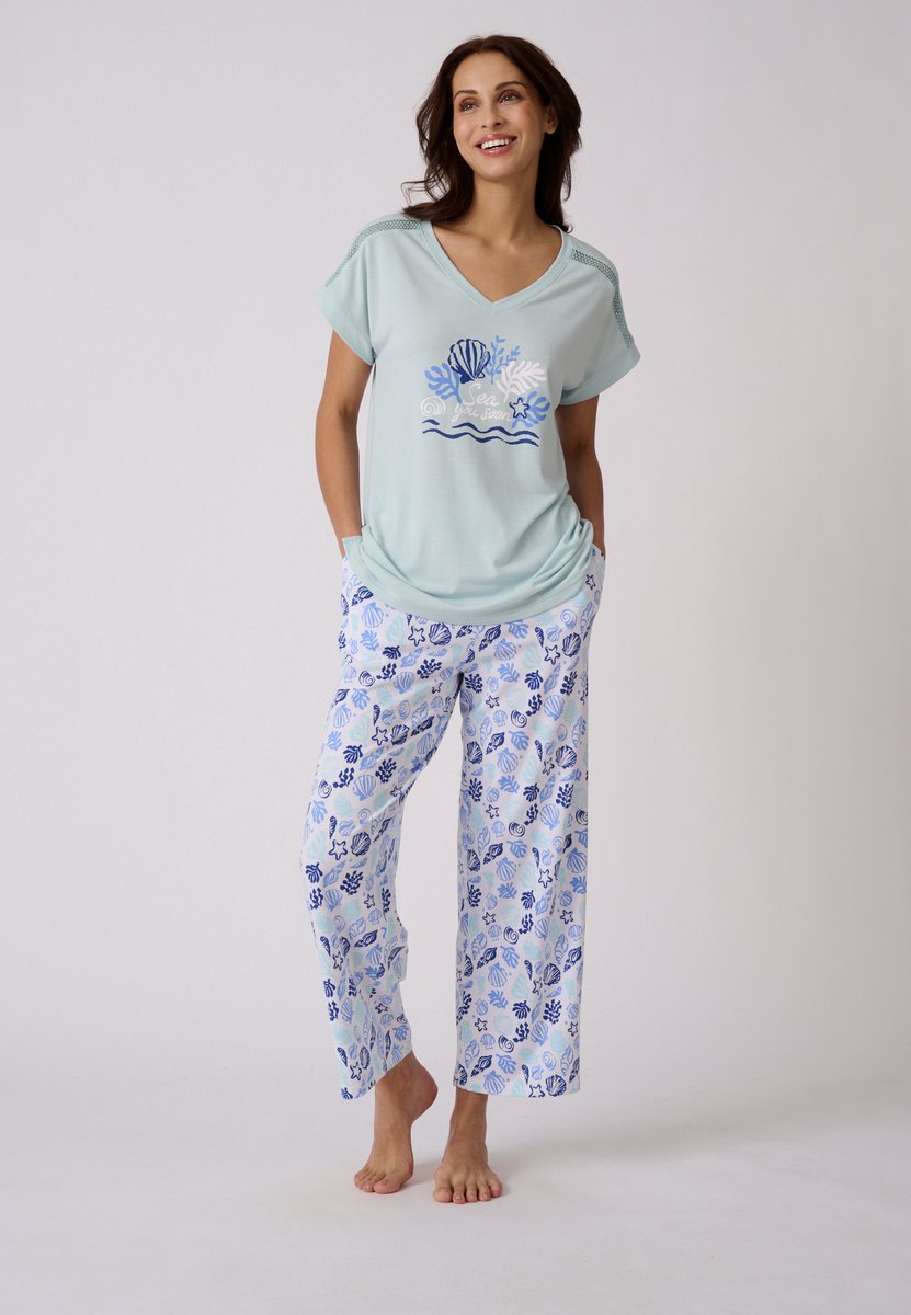 Damart Climatyl pyjama van jerseytricot - Dames - Wit - 38-40 (S)