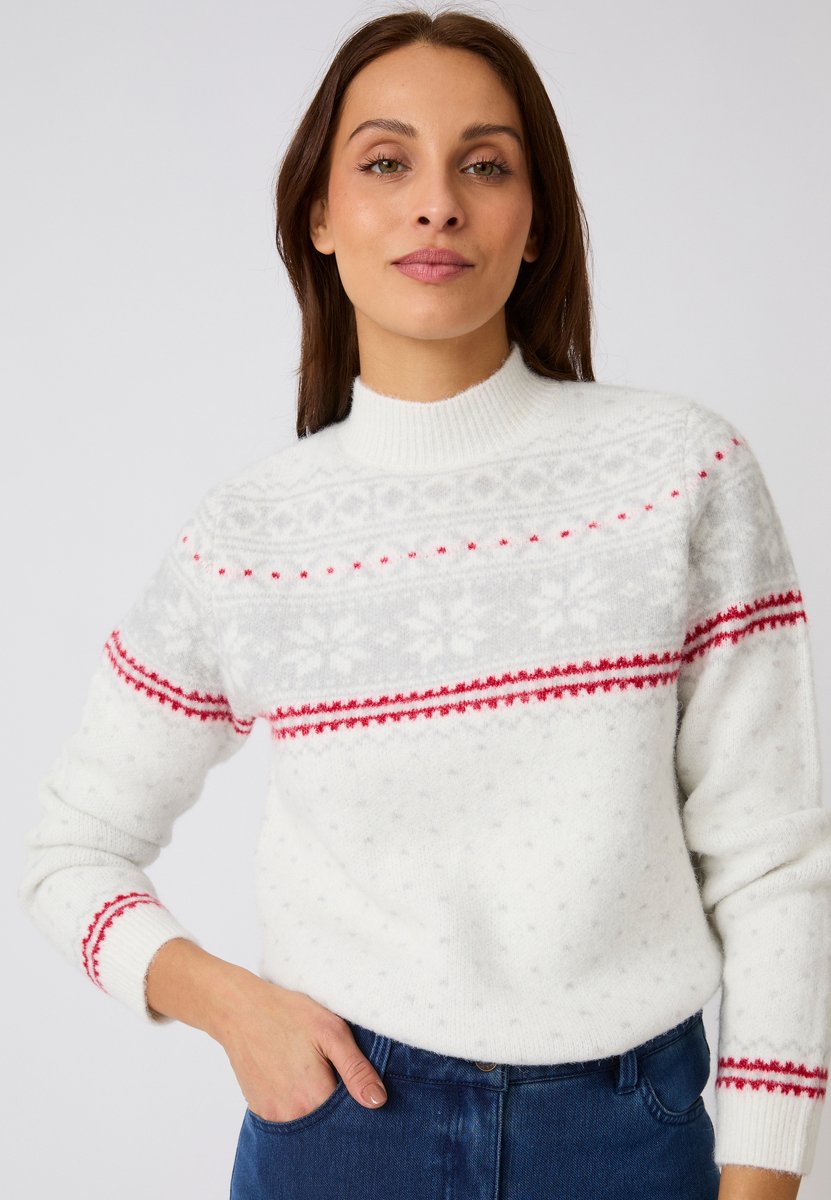 Damart - Dames kersttrui Thermolactyl - Dames - Beige - M
