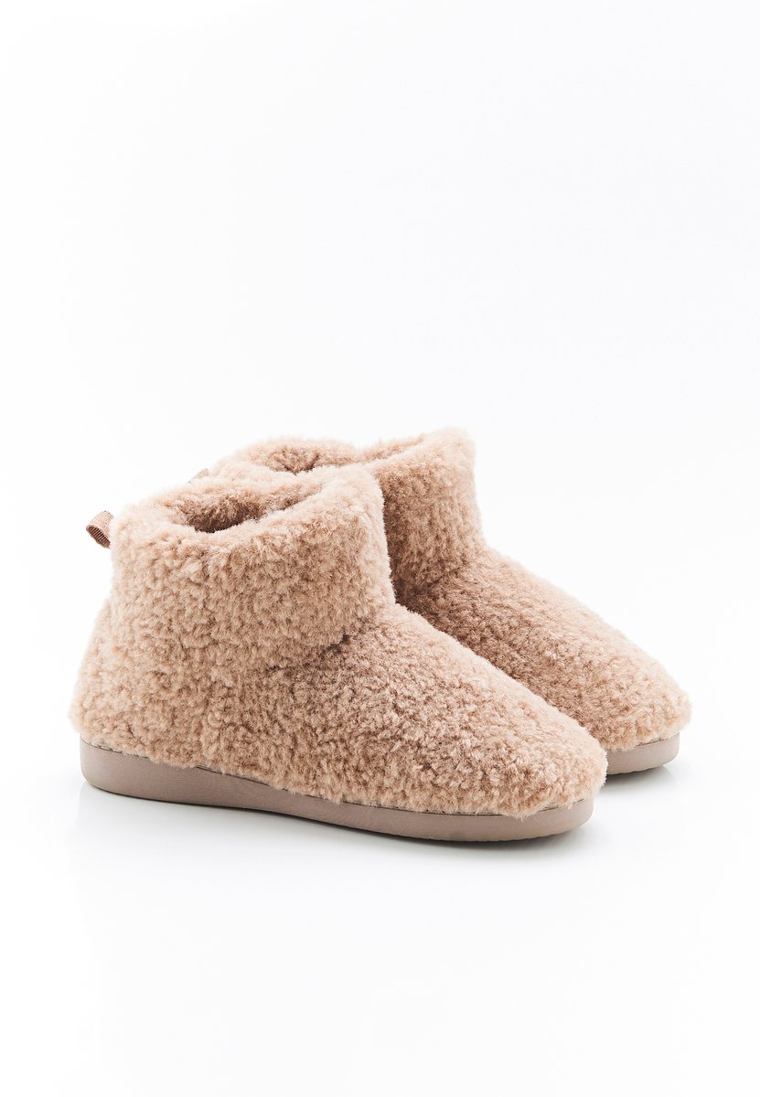 Damart - Hoge thermolactyl pantoffels - Dames - Beige - 36