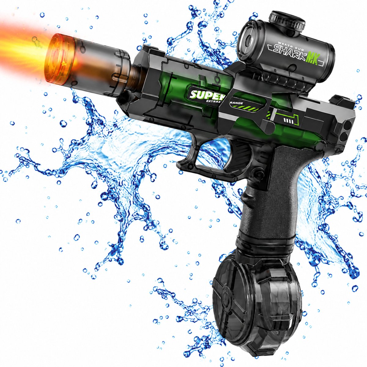 Elektrisch Waterpistool - Automatisch - Oplaadbaar Waterpistool - 5-7 Meter Bereik - 150 ml - Zomerspeelgoed - Watergevecht - Strandspeelgoed - Tuinspeelgoed - Waterbattle