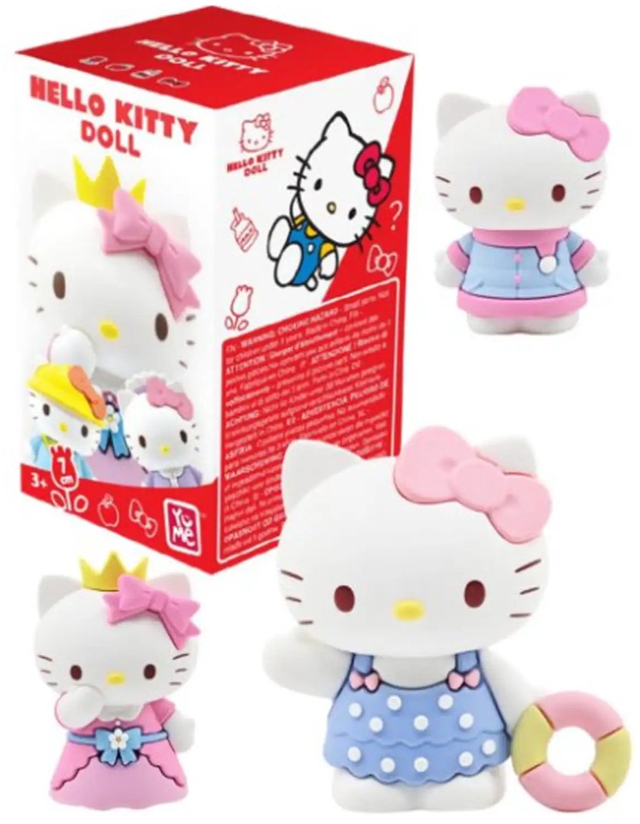 Hello Kitty Dress Up Diary blind box - 1 exemplaar - 8 cm groot - Verzamelfiguur