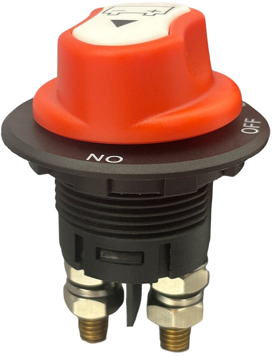 ProRide Accuschakelaar 100A 12-32V DC - Hoofdschakelaar - Batterij Isolator Aan/Uit - Opbouw