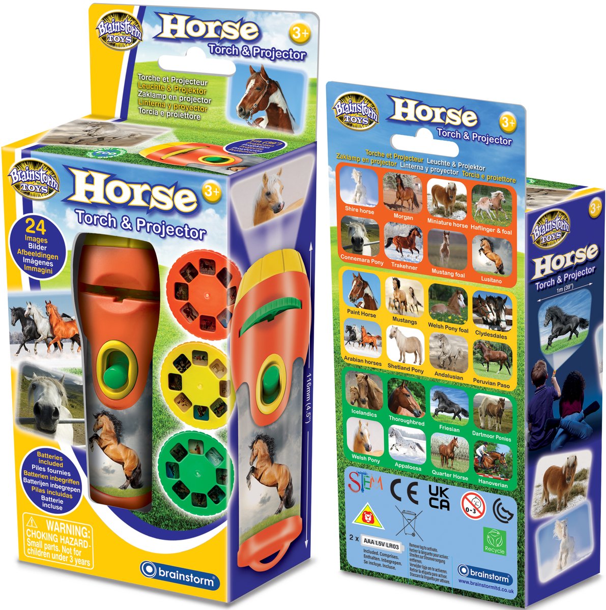 Brainstorm - Horse Torch and Projector - zaklamp paard