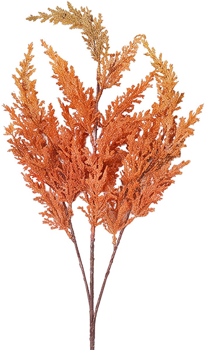 Clayre & Eef Kunstbloem Oranje Kunststof