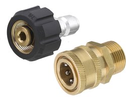 kit adaptateur nettoyeur haute pression, kit raccord rapide, M22 14 mm vers M22 raccord métrique, 5000 PSI
