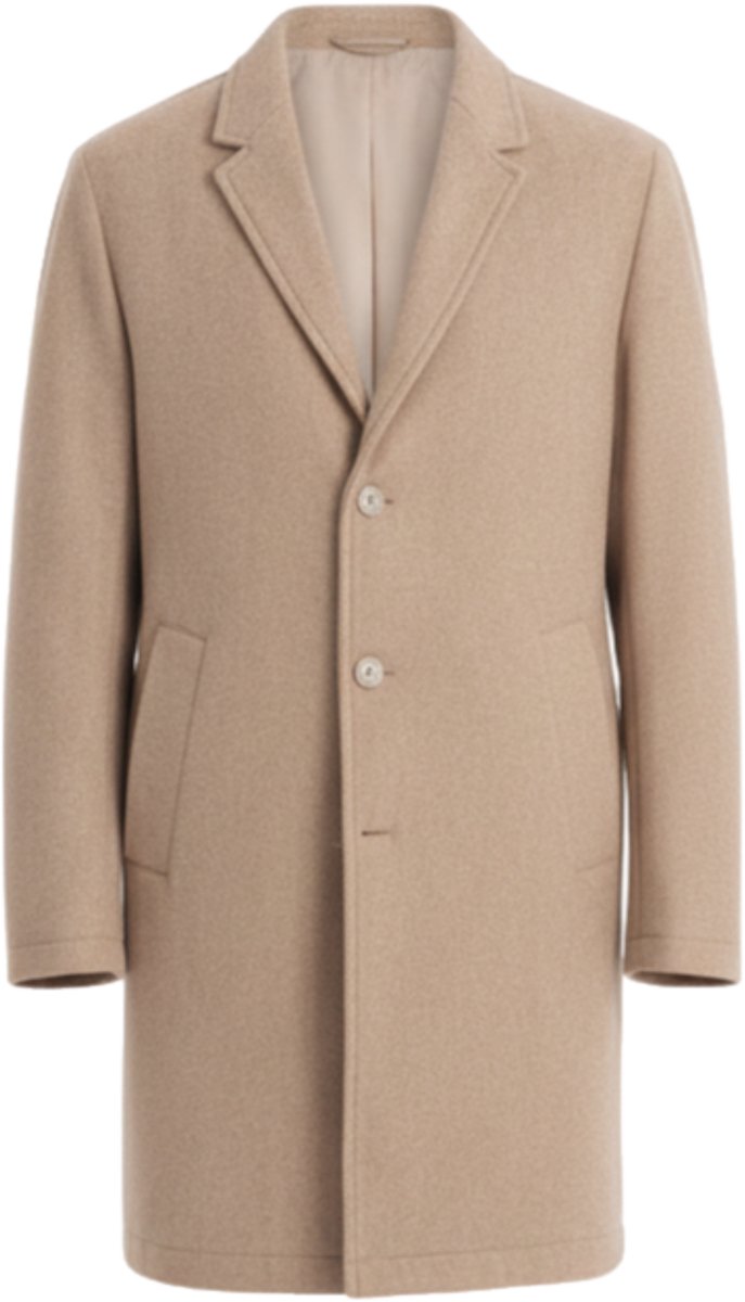 OMBRE Jas - polyester - lange mouw - knopen Beige XL