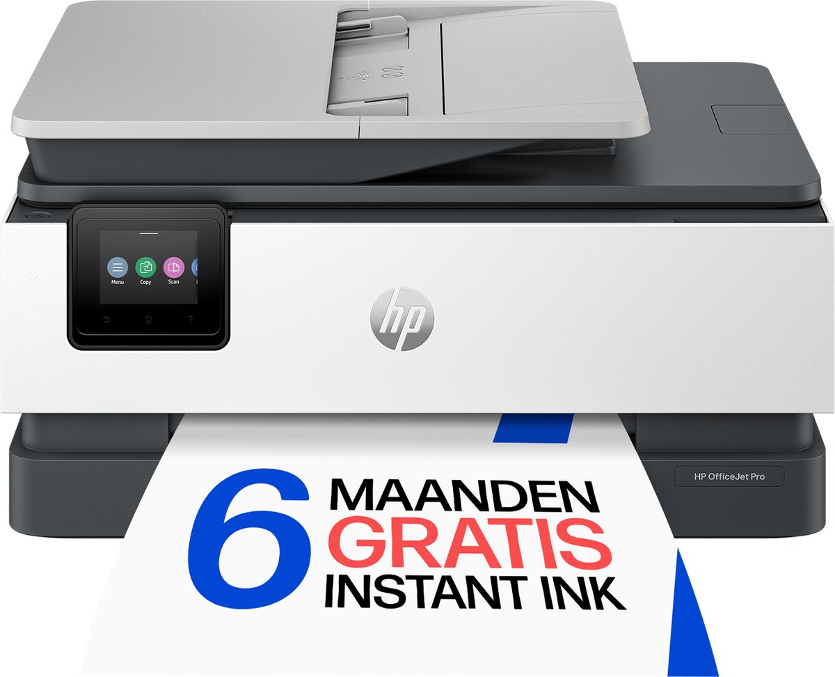 Bol.com HP OfficeJet Pro Printer 8125e - All-in-One Inkjetprinter - Geschikt voor Instant Ink - Crater Lake aanbieding