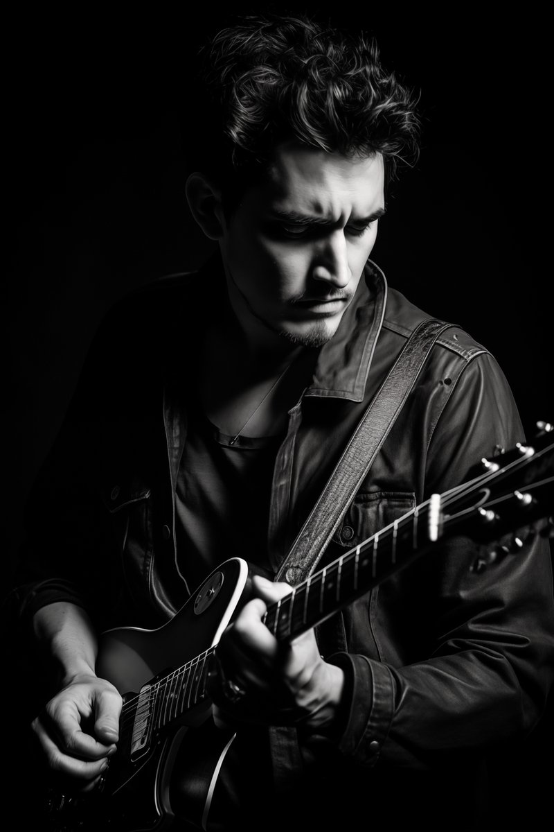 John Mayer Poster - Zwart Wit - Noir Effect - Muziek - Film - posters - formaat 30x40cm - Wanddecoratie - XS1258WV