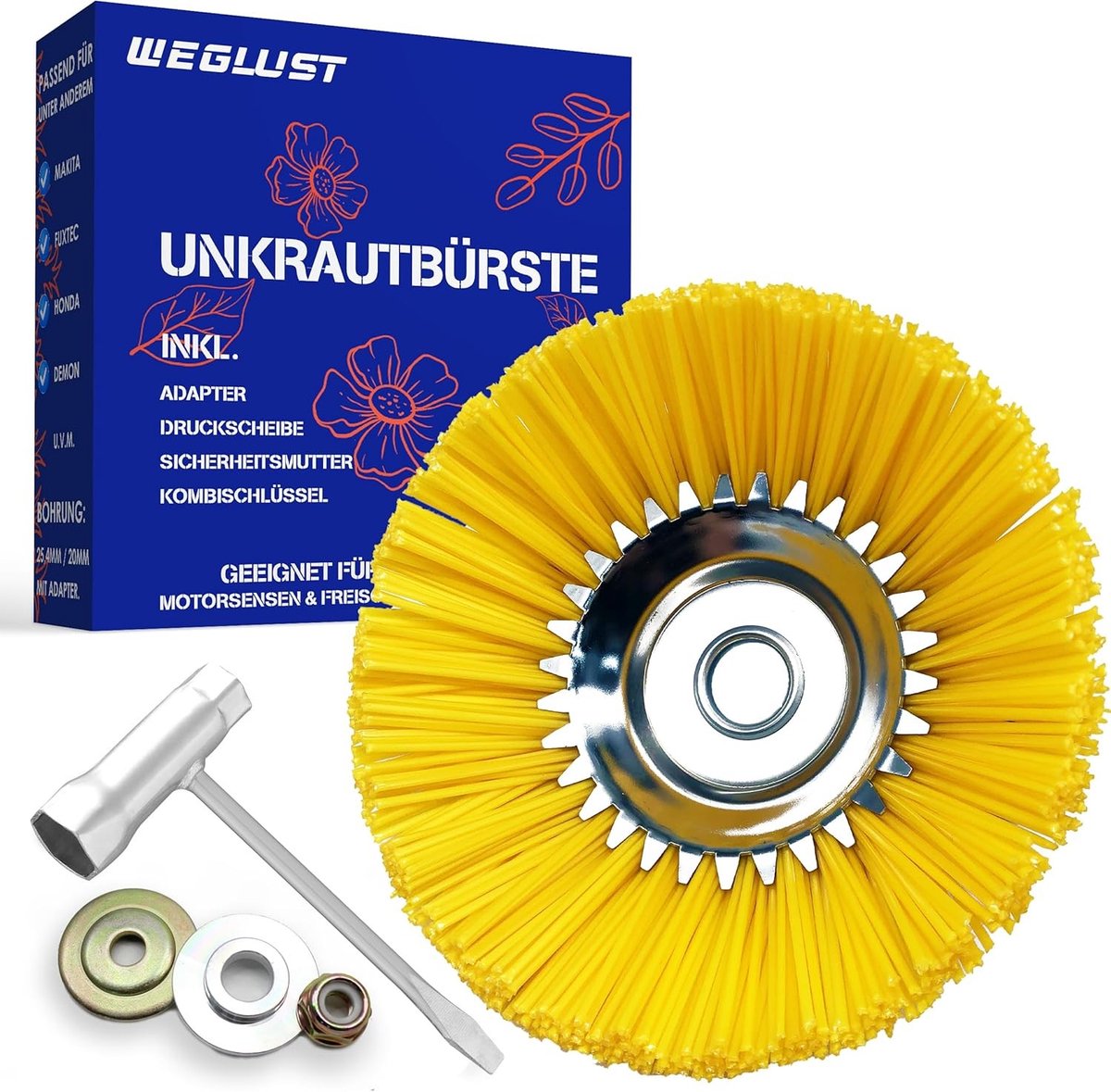 Onkruidborstel voor bosmaaier - Nylon - Kegelvorm - Duurzaam - Voor Tuinliefhebbers