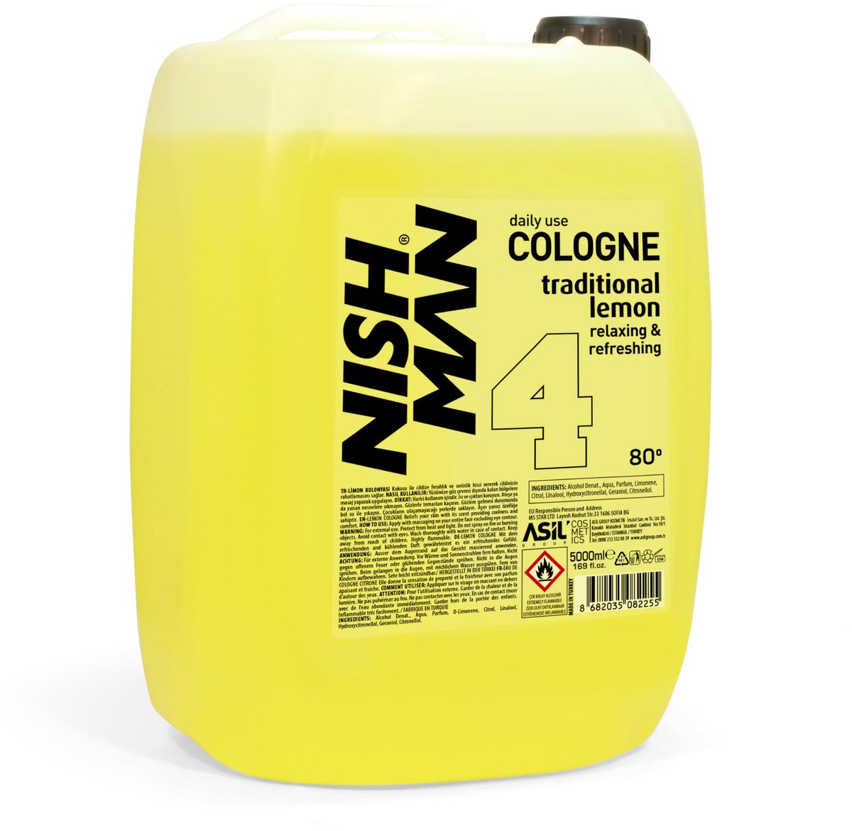 Nishman Aftershave Cologne Lemon 80 5000ml
