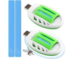 Muggenstekker USB - 2 stuks met 120 tabletten - Elektrische muggenverdelger