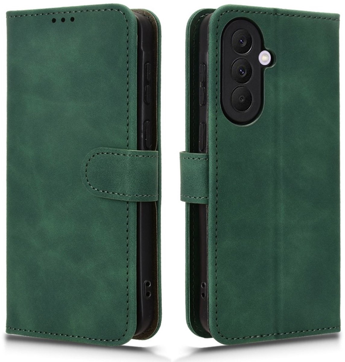 Coverup Hoesje - Geschikt voor Samsung Galaxy A27 Hoesje - Coverup Book Case - Groen