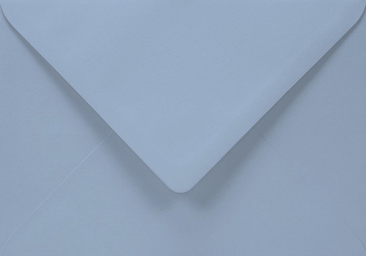 Gladde blauwe enveloppen A6 - 125 x 175 mm - 25 stuks - NK natgelijmde - 120 gram - Aster Color - Netuno