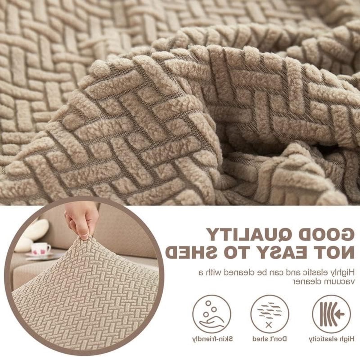 Verstelbare Stretch Sofa Cover voor L-vormige Banken, Universele Antislip Bescherming voor Meubels en Kussens