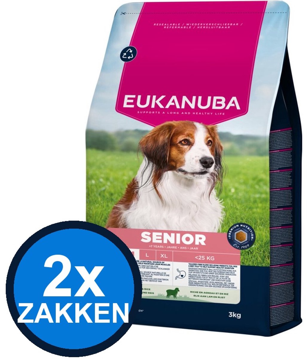 Eukanuba Eukanuba Senior Lam & Rijst - Hondenvoer Droogvoer - 3 kg