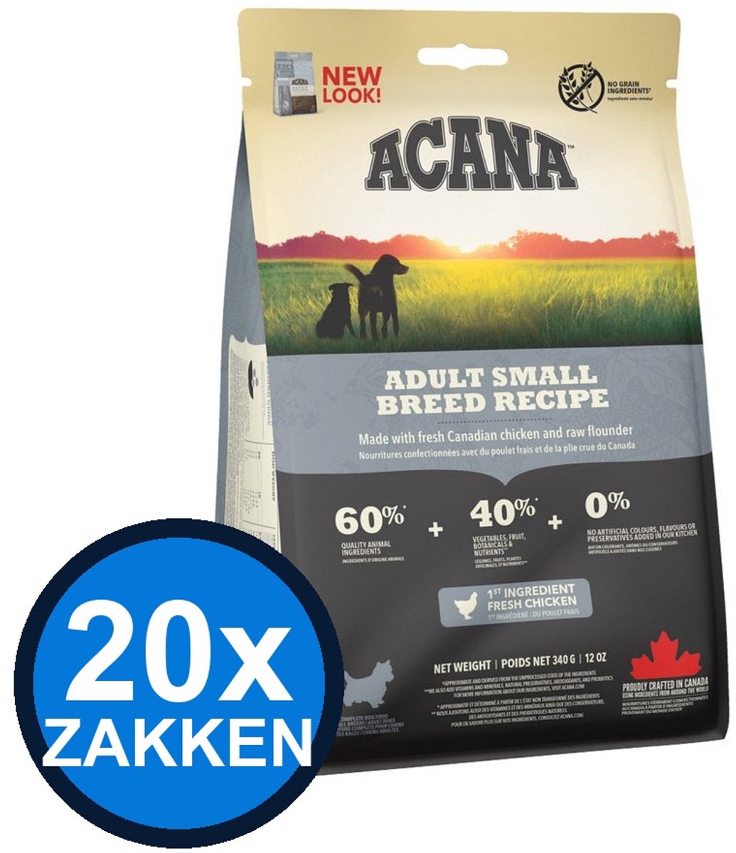 20x Acana - Dog Adult Small Breed - Hondenvoer Droogvoer - 340 g