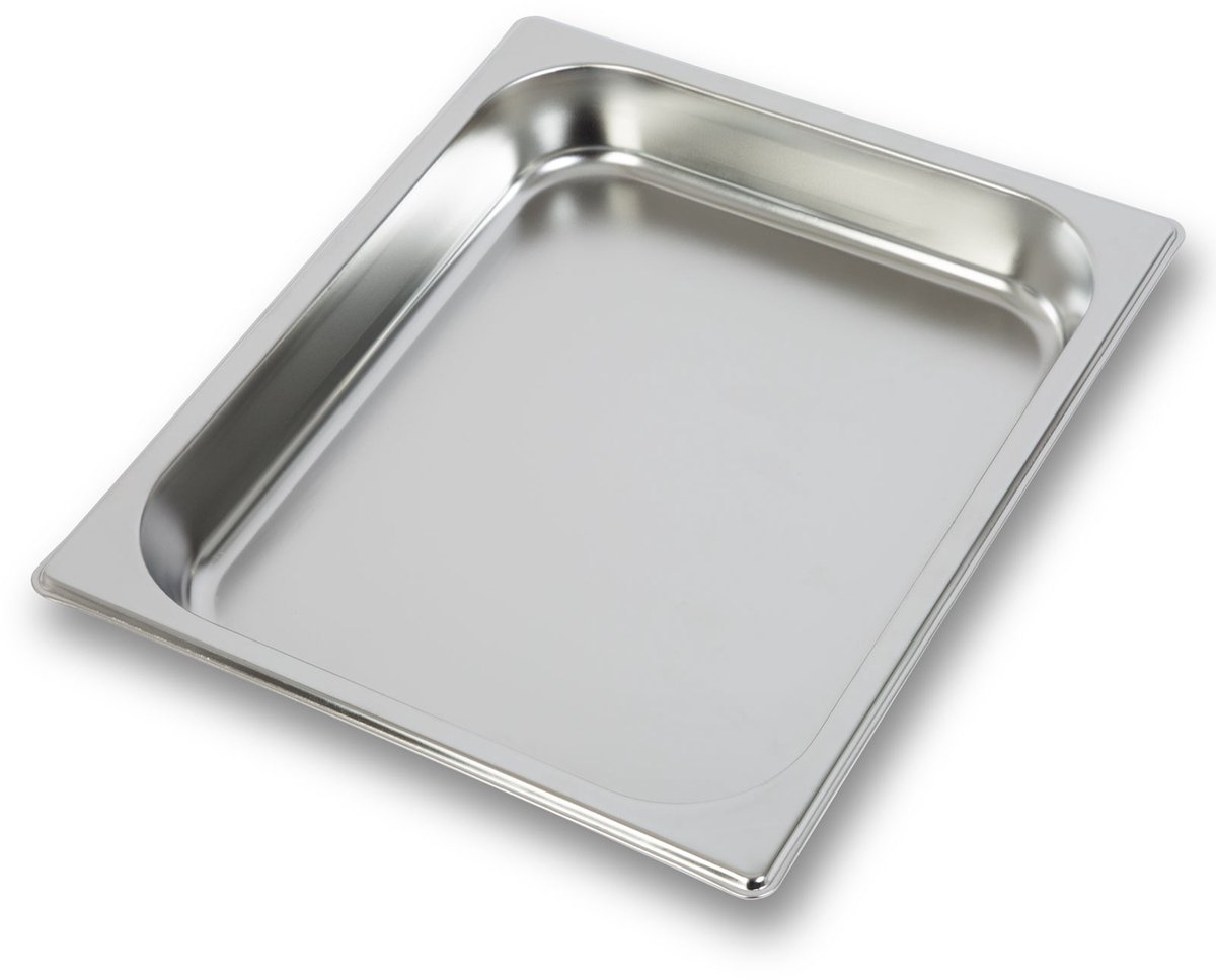 VERTES GN-bak 1/2 Gastronorm (roestvrij staal, 40 mm diep, hygiënisch, roestvrij, krasbestendig, temperatuurbestendig van -40° tot +300°C, geschikt voor bain-marie en veelzijdig gebruik in de horeca)