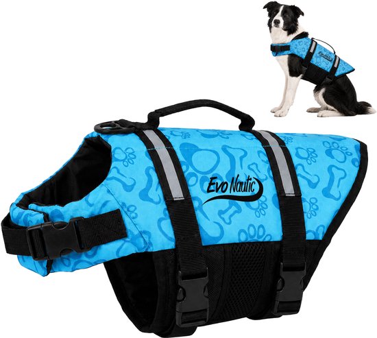 EvoNautic Honden Zwemvest Nylon Lichtblauw