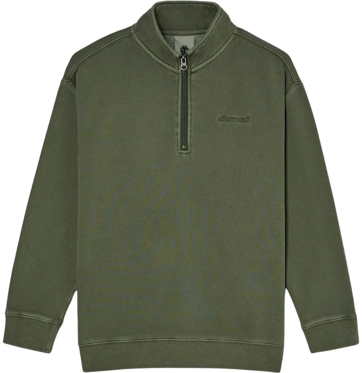 Element Low Case Pigment Sweatshirt Met Halve Rits 10 Years Jongen Groen