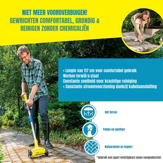 Ploutus® Onkruidborstel Electrisch - Professionele Onkruidborstel - Bosmaaier Opzetstuk- 118cm x 24cm x 14cm — afbeelding 3
