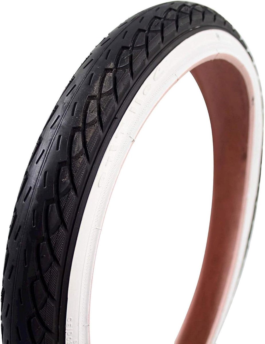 Fietsband - Banden - Fietsen - Zwart met witte zijde - 18 x 1.75 - Zwart