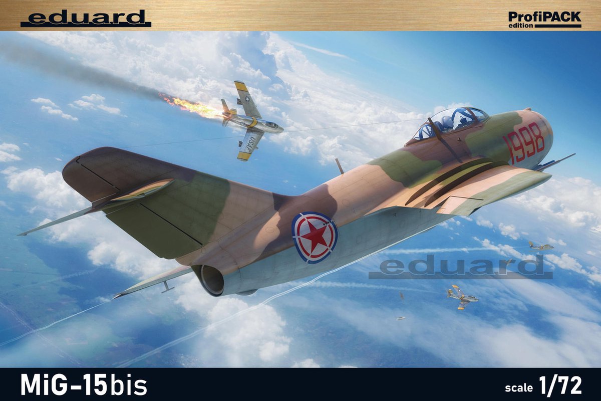 Eduard Modelbouwpakket Vliegtuigen - 7059 MiG-15bis - Sovjet Jachtvliegtuig Plastic - 1:72 -