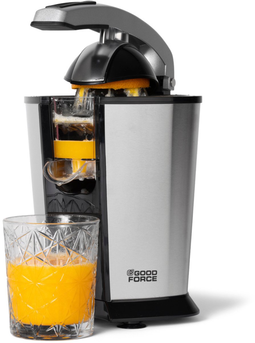 Bol.com GoodForce Citruspers - Elektrische Sinaasappelpers - Fruitpers - Citroenpers - Rvs - Pershendel aanbieding